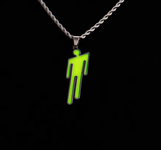 Billie Eilish Inspired Green Necklace