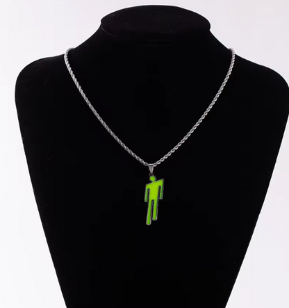 Billie Eilish Inspired Green Necklace