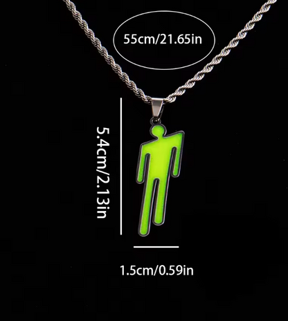 Billie Eilish Inspired Green Necklace
